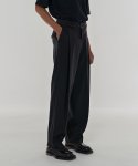 다로(DARO) Cutout Wool Gabardine Pants in Black