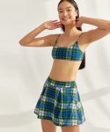 딜라잇풀(DELIGHTPOOL) Preppy Swim Skirt - Classic Green
