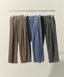Corduroy Front Two Tuck Pigment Pants [3 Colors]