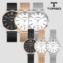 토르소(TORSO) T101-MS 도로스 데이트 커플 워치
