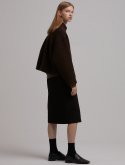 라르고(LARGO) Middle H-line skirt (black)