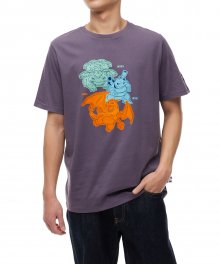 푸마×포켓몬 반소매 티셔츠 - 퍼플 / 536547-61