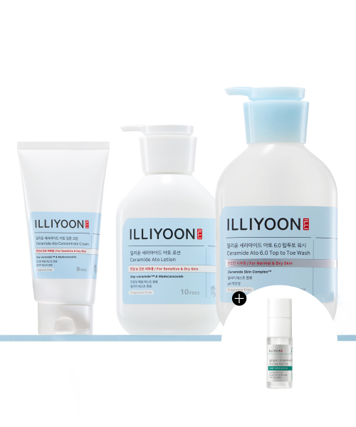 세라마이드 아토 탑투토워시 500ml + 로션 350ml + 집중 크림 230ml