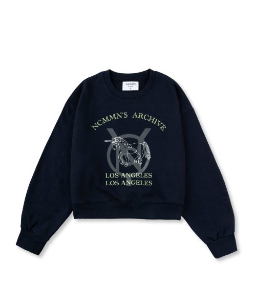 노이커먼(NOYCOMMON) UNICORN CROP SWEATSHIRT NY - 48,300 | 무신사 스토어