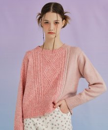 클레멘타인 울 스웨터 ( 핑크 )