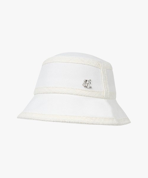MUSINSA | FAIRLIAR Color Tweed Bucket Hat (White) | Flex Caps
