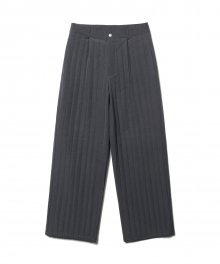 Line Quilting Pants Charcoal