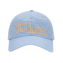 Rockstar cat Nylon cap (Sky Blue)