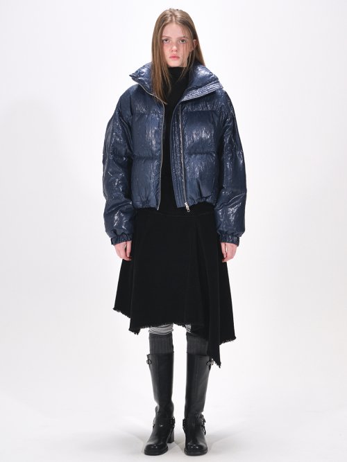String Goose Down Jumper Midnight Blue