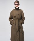 Trench Padding Coat  Olive Brown