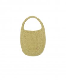 MFG x INGHWA W HAIRY KNIT BAG light olive