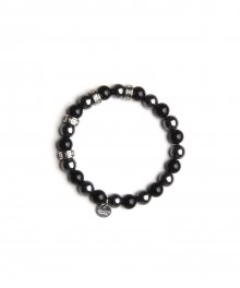 BA040 Black detail cube bracelet