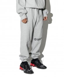 Knee Logo Sweatpants (GRAY)