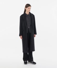Tailored wool Coat _ Charcoal Grey