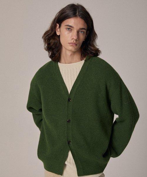 MUSINSA | LEARVE Cloudy Knit Cardigan Artichoke