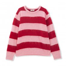 Striped Mohair Knit (JIHEYEH KIM X JOEGUSH) (Red/Pink)