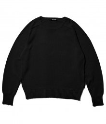 Single pullover knit (Black)