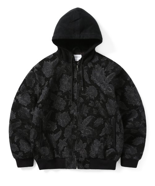 MUSINSA | thisisneverthat® Floral Work Jacket Black 