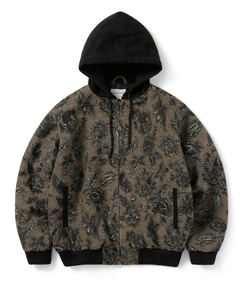 Khaki hot sale floral jacket