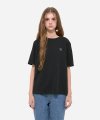 SAC 로고 오버핏 실켓 티셔츠 블랙 4W2231202