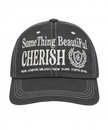 LX CHERISH BALL CAP(CHARCOAL)