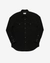 035 Corduroy Western Shirts (Black)
