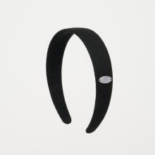 ABONNE CIRCLE LOGO HAIR BAND_BLACK