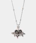 그레이노이즈(GRAYNOISE) Heart boom necklace (925 silver)