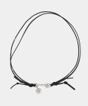 그레이노이즈(GRAYNOISE) Leather link necklace (925 silver)
