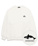 밴웍스(VANNWORKS) Whale 오버핏 맨투맨 (VNDTS301) 화이트