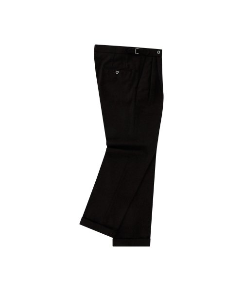 Wool Flannel adjust pants (Brown)