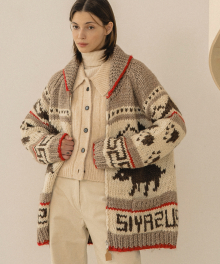 SIOT4057 cowichan handmade sweater_Brown