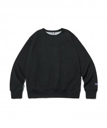 [US] Champion 스크립트 로고 Powerblend 기모 크루넥 (BLACK) CKTS2F306BK