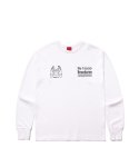 커넥트엑스(CONECTX) No Boundaries White Double Logo Long Sleeve T-shirt