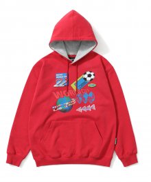 Y.E.S World Hoodie Red