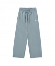 Signature relax wide pants - DUSTY BLUE