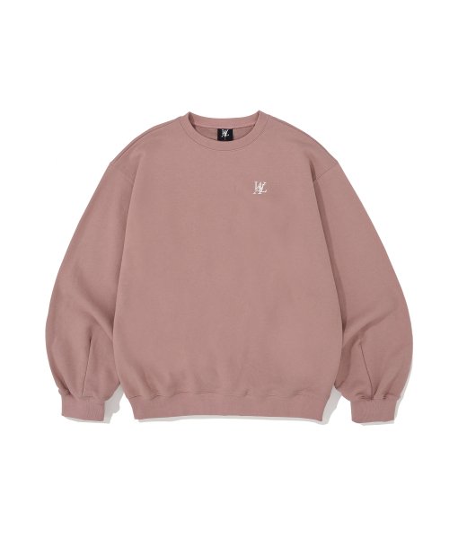 우알롱(WOOALONG) Signature balloon over sweatshirt - DUSTY