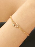 유니제이(UNI.J) Link Star Silver Bracelet Ib258 [Gold]