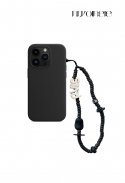 르브아시스(REVOIRSIS) nature beads phone strap black