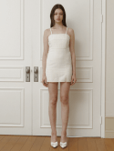 카인더베이비(KINDABABY) cream tweed mini dress