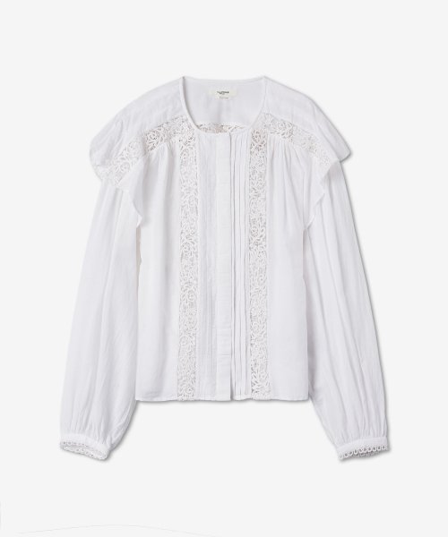 MUSINSA ISABEL MARANT Women s Georgina Lace Shirt White