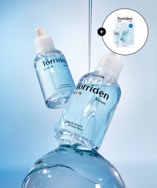 토리든(TORRIDEN) [2종세트] 다이브인 저분자 히알루론산 세럼 50ml+40ml (+다이브인 마스크 1매+수딩크림 20ml) 상품 이미지