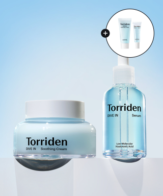 토리든(TORRIDEN) [2종세트] 다이브인 저분자 히알루론산 세럼 50ml+수딩크림 100ml (+다이브인 세럼 10ml+수딩크림 20ml) 상품 이미지