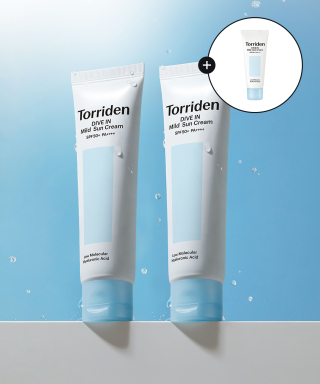 토리든(TORRIDEN) [SET] 다이브인 무기자차 마일드 선크림 60ml x 2개 (+무기자차 선크림 20ml) 상품 이미지