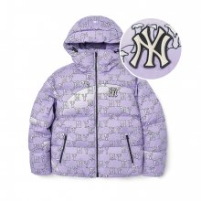 여성 스키 모노그램 크롭 다운 자켓 NY (Lavender)