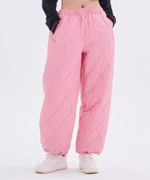 WIDE QUILTED PANTS