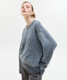 LX OVERSIZE COLOR MIX KNIT(LIGHT BLUE)