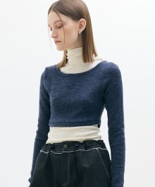 LX BOLERO TURTLENECK T-SHIRT(NAVY)