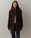 블랭크03(BLANK03) wool shearing single coat (brown)