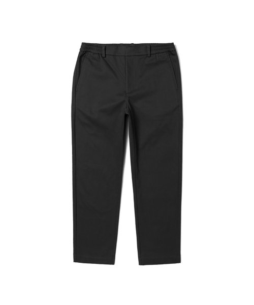 Мужские зауженные слаксы Cotton Span (Black)